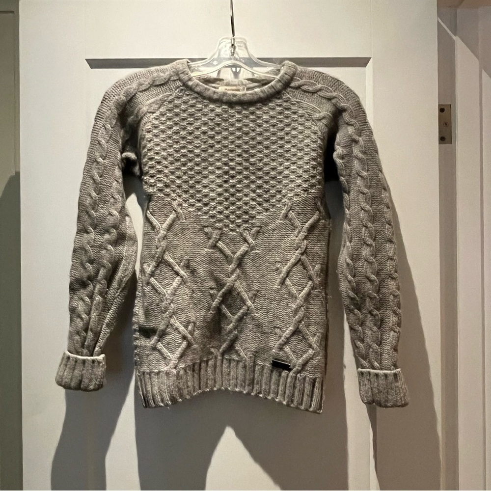 NWOT Barbour 💯 Wool Ursula Cable Knit Sweater - Picture 3 of 14